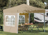 Pop-up Party Tent 195 x 195 x 245 cm Cream Oxford Fabric 42019724