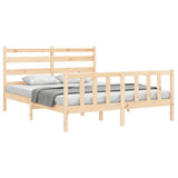 Bed Frame without Mattress 160x200 cm Solid Wood Pine 3192046