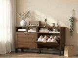 Shoe Cabinet with 2 Flip Drawers, Narrow Shoe Storage Top for Entryway Hallway, Rustic Brown T3398P552633