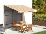Awning Replacement Fabric Yellow and Orange 3x2.5 m Polyester 312015