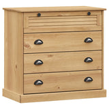 Highboard "VIGO" 80x40x176 cm Solid Wood Pine 3200583