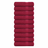 Shower Towels "FROGN" 10 pcs Bordeaux 70x140 cm 360 gsm 136739