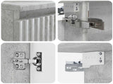 Bathroom Furniture Set 4 pcs Concrete Grey 3407434