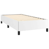 Bed Frame without Mattress White 100x190 cm Twin Faux Leather 347276