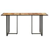 ZNTS Dining Table 200 cm Rough Mango Wood 320697