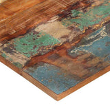 Table Top Multicolour Solid Reclaimed Wood 60x70 cm Durable 286053