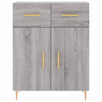 Highboard Grey Sonoma 69.5x34x180 cm Engineered Wood 3198527