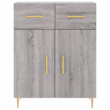 Highboard Grey Sonoma 69.5x34x180 cm Engineered Wood 3198527