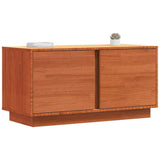 TV Cabinet Wax Brown 80 x 35 x 40.5 cm Solid Pine Wood 867157