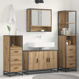 Bathroom Furniture Set 4 pcs Artisan Oak Engineered Wood 3402340