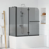 Bi-Folding Shower Enclosure Dark Transparent 120 x 67 x 129 cm 42018542