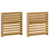 Armrests Module 2 pcs White 58.5 x 10 x 61 cm Solid Acacia Wood 901526