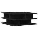 ZNTS Coffee Table Black 70x70x29 cm Engineered Wood 840745