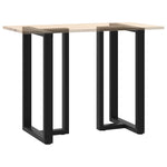 ZNTS Bar Table Legs T-Shaped 2 pcs Black 60x35x cm Steel 4013092