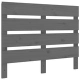 Headboard Grey 100x3x80 cm Solid Wood Pine 821334