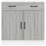 Kitchen Base Cabinet Lucca Grey Sonoma Engineered Wood 853743