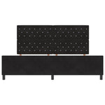 ZNTS Bed Frame Black 200x200 cm Velvet 3344899