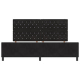 ZNTS Bed Frame Black 200x200 cm Velvet 3344899