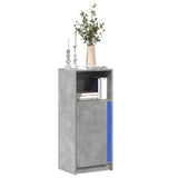 Sideboard with LED Concrete Grey 42.5x34x100 cm Engineered Wood 852155