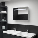 ZNTS LED Bathroom Mirror Cabinet 80x9.5x55 cm 285120