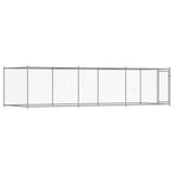 Dog Cage with Door Grey 6x2x1.5 m Galvanised Steel 3209579