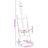 Easel Stand 55x53.5x178 cm Solid Beech Wood 30223