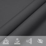 ZNTS Sunshade Sail Oxford Fabric Triangular 5x5x6 m Anthracite 135128
