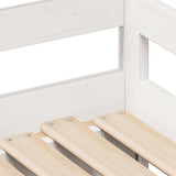Daybed with Trundle and Drawers without Mattress White 90x200 cm 3302238