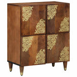 Sideboard with Shelf Brown 60 x 33 x 75 cm Solid Mango Wood 4018762