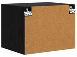 TV Wall Cabinets 2 pcs Black Oak 40.5x30x40cm Engineered Wood 882938