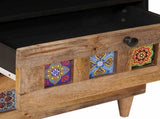 Bedside Cabinet Natural 50 x 33 x 62 cm Solid Mango Wood 4018270