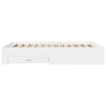 Bed Frame with Drawers without Mattress White 120x200 cm 3280391