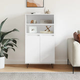 Highboard White 60x36x110 cm Engineered Wood 831484