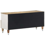 ZNTS TV Cabinet 100x33.5x46 cm Solid Wood Mango 4018682