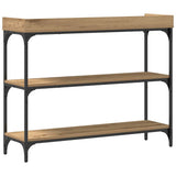 Console Table with Shelf Artisan oak 100 x 30 x 80 cm 863568