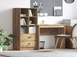 Desk with Drawer with Shelf with Storage 2 pcs Artisan Oak 3337312
