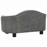 Dog Sofa Grey 67x47x36 cm Plush 171084