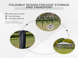 3.6 x 3.6 m Pop up Gazebo with Netting, Height Adjustable Party Tent Instant Canopy Sun Shade T3398P317540