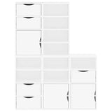 Side Cabinets 5 pcs "ODDA" White 40x24x79 cm Solid Wood Pine 3365367