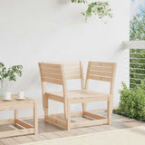 Garden Chair Natural Pine Solid Pine Wood Medium Modular 844674