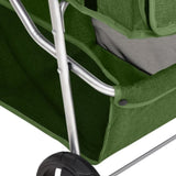 Folding Dog Stroller Green 80x46x98 cm Oxford Fabric 172198