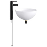 Bathroom Wash Basin Matte Black 35.5 x 35.5 x 14.5 cm Metal 890245