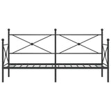 Day Bed without Mattress Black 80x200 cm Steel 4104666
