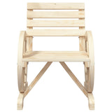 Garden Chair Natural wood Solid Fir Wood 58x58x78.5 cm Durable 365099