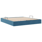 Storage Bed with Mattress Dark Blue 160 x 200 cm Velvet 3370110