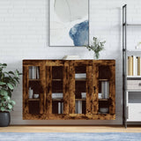 Wall Mounted Cabinets 2 pcs Smoked Oak Engineered Wood 3197958