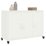 ZNTS Sideboard White 100.5x39x72 cm Steel 846685