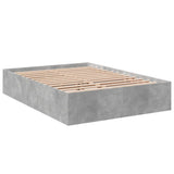 Bed Frame without Mattress Concrete Grey 135x190 cm Double 3281038