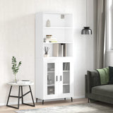 Highboard White 69.5x34x180 cm Engineered Wood 3189333