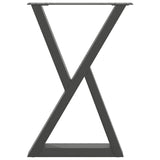 Dining Table Legs 2 pcs Anthracite 50x cm Steel 4012718